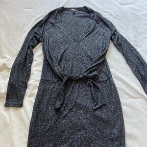 Express Thin Sweater Wrap Dress